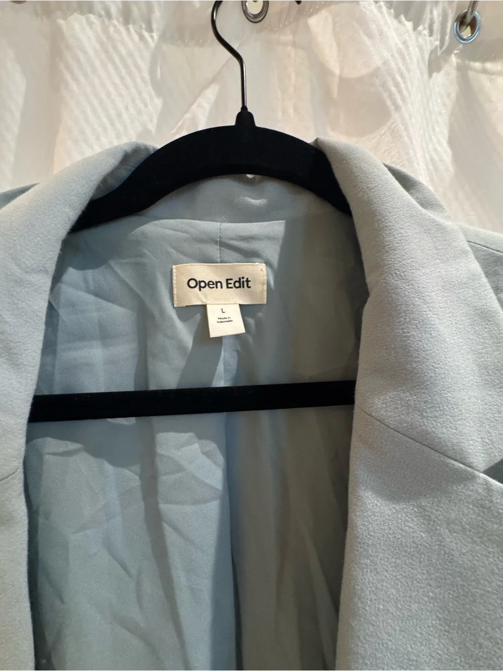 Open Edit Pale Blue Women's Blazer